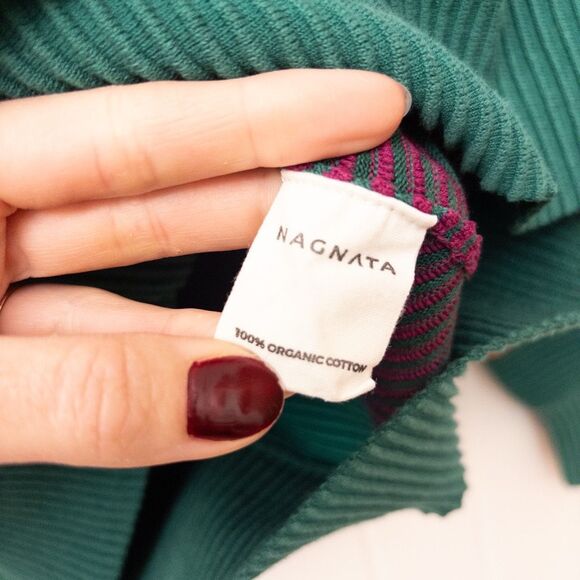 Nagnata Lucid Sweater Opal Rainbow Stripe Retro Knit Size XS - Picture 5 of 9